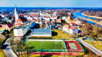 Obraz premium aerial view of the city