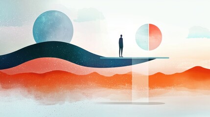 Exploring surreal landscapes abstract art digital realm imagination