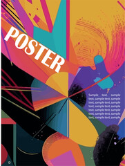 Abstract vector poster
