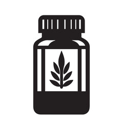 Homeopathy bottle vector