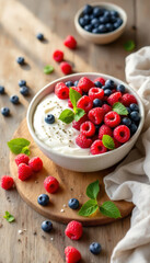 muesli with berries