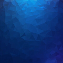 Futuristic Blue Geometric Background with Polygonal Light Effects