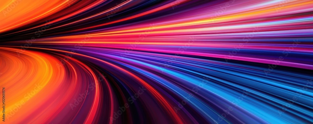 Wall mural vibrant color art abstract background idea. vibrant, flowing abstract lines creating a sense of move