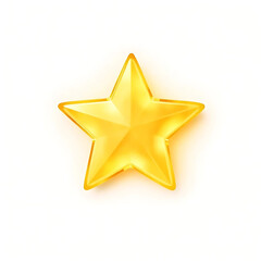 Obraz premium Golden Star Icon – Symbol of Achievement and Excellence