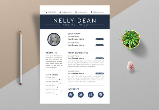 Bold And Professional CV Design