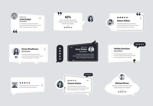 Modern Testimonial Quote Template for Business and Marketing