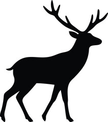 deer silhouette vector illustration