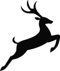 deer silhouette vector illustration