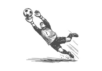  Soccer Player hand drawn sketch illustration vector 