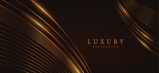 Black Gold Stage Golden Night Arc Royal Awards Graphics Background Lines Sparkle Elegant Shine Modern Glitter Template Luxury Premium Corporate Abstract Design Template Banner Certificate Dynamic