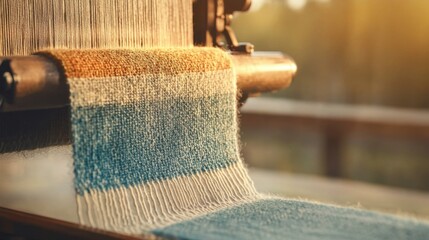 Textile production process workshop photography natural light close-up