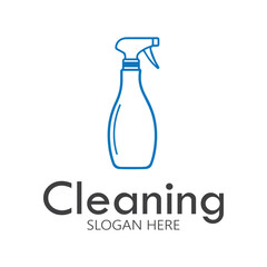 Cleaning logo, cleaning protection logo and house cleaning logo