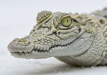 Obraz premium Crocodile Detail Isolated