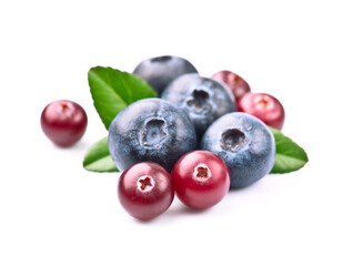 Blueberries and cranberry