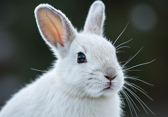 White Rabbit Close Up Cute