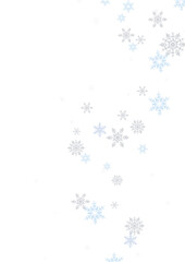 青い雪の結晶の背景イラスト素材 透過背景