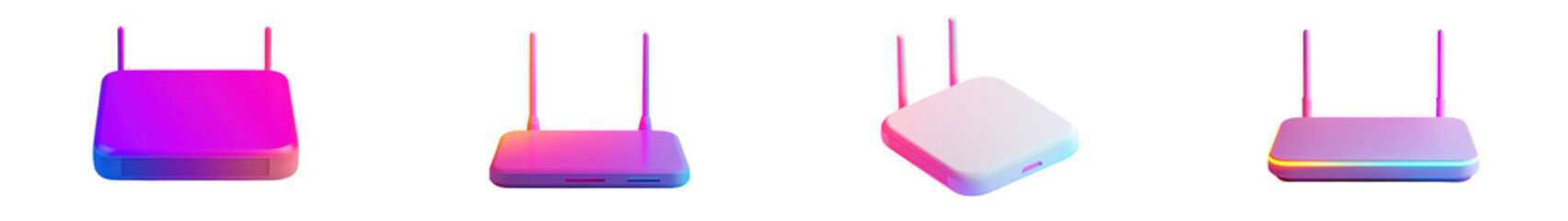 Fototapeta premium Vibrant Wireless Router for Seamless Connectivity in Home or Office Cutting edge networking equipment for reliable high speed internet access and uninterrupted digital communication