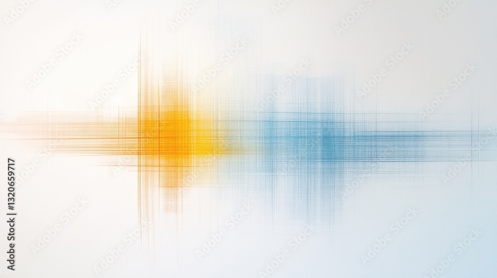 Poster subtle blending of soft colors and faint lines creates a tranquil abstract artwork in a bright space