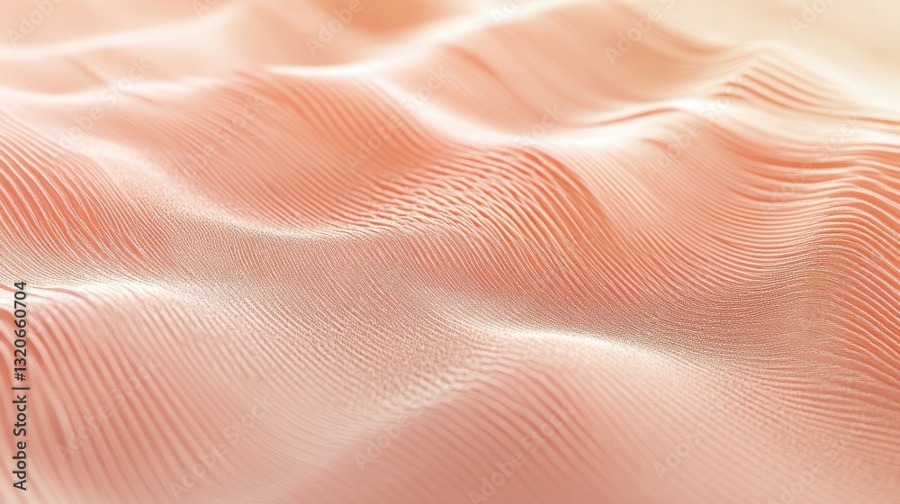Aufkleber soft coral gradient creates a serene atmosphere with subtle pencil strokes across the surface