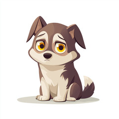 Fototapeta premium sad dog
