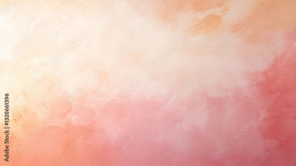 Poster Soft gradient background transitions from warm peach to light pink, creating a calming atmosphere perfect for various design projects