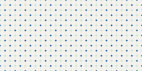 Leaf and floral pavement patterns. Seamless nostalgic Nanyang style backdrop texture in vector. Minimalist print and digital wallpaper resource. Blue green cream