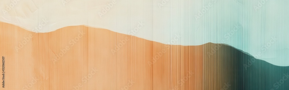Aufkleber Minimalist pencil strokes create a soothing gradient in pastel colors on textured surface