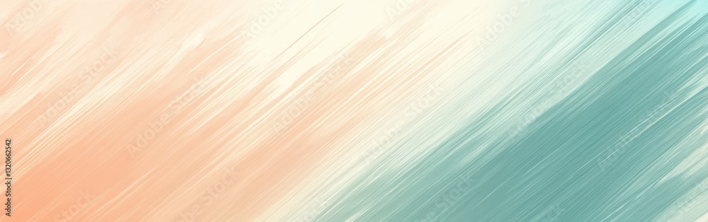 Poster minimalist pencil strokes create a serene gradient in muted pastel colors reflecting calmness and si