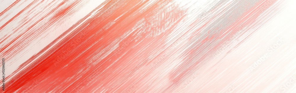 Poster Minimalist pencil strokes create a soft gradient in muted red tones, enhancing the calm aesthetic of the space