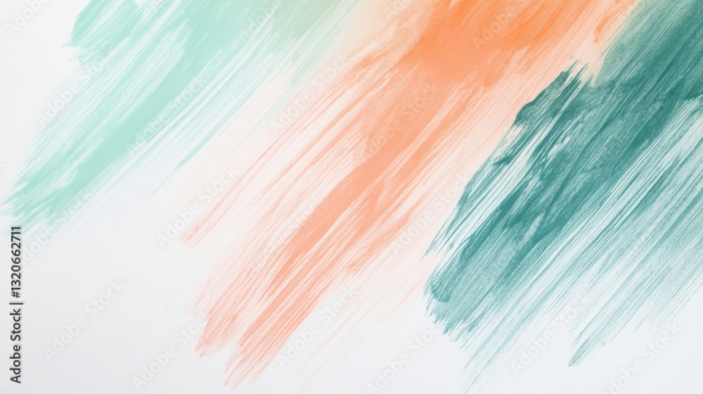 Poster creative composition with minimalist pencil strokes showcasing pastel hues in a harmonious blend, em