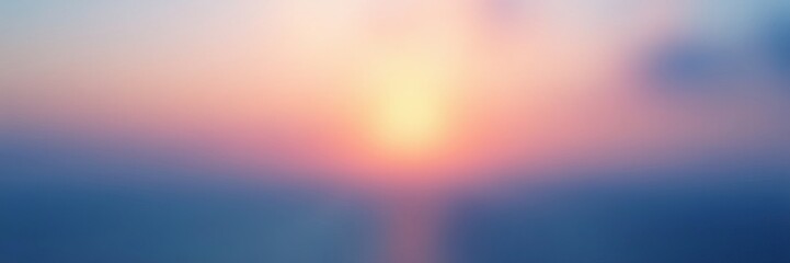 Blurred gradient sky with fading light, calm and serene, dusk, calm, colorful