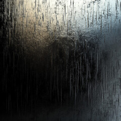 Elegant black and gray grainy texture with gradient for abstract background design, Generative AI