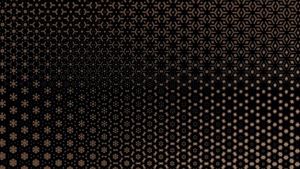 Abstract geometric background - Hexagonal mosaic with Brawn gradient background 4K