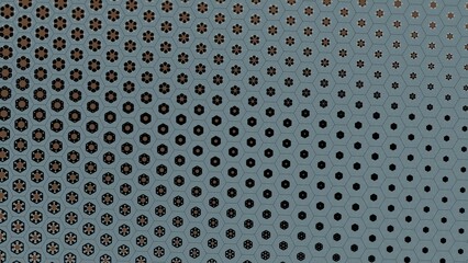 Abstract geometric background - Hexagonal mosaic with paste Colour gradient background 4K