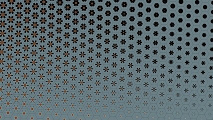 Abstract geometric background - Hexagonal mosaic with paste Colour gradient background 4K