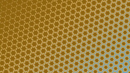 Yellow color hexagonal shape modern geometrical background 4K