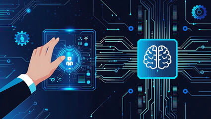 Machine Deep Learning Algorithms, Artificial Intelligence (AI), Automation, and Modern Technology in Business as a Concept