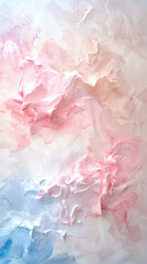 Fototapeta premium Abstract pastel colorful texture with soft pink and blue brushstrokes