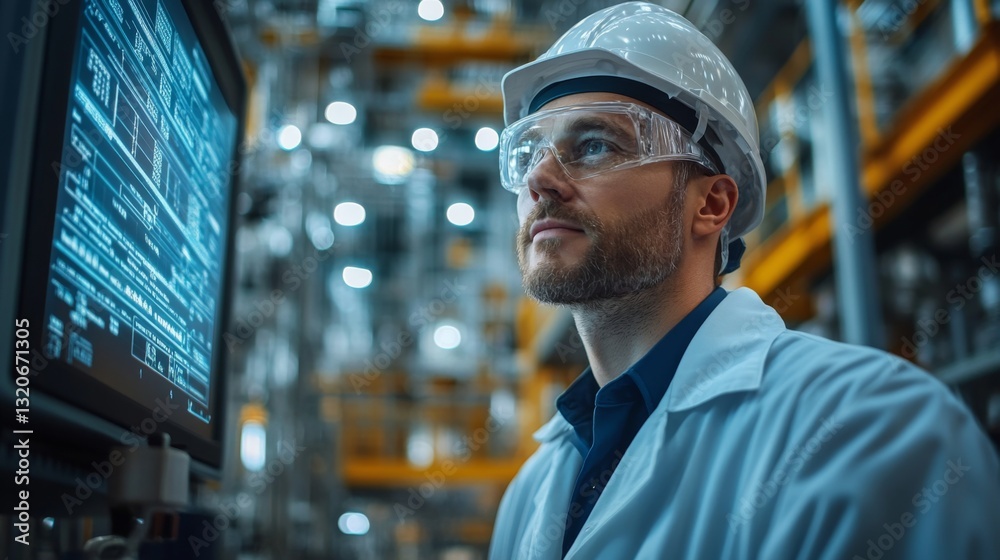 Poster a manufacturing professional monitors advanced automation systems in a petrochemical refinery. the i