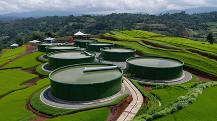  clean energy biogas plant integrates renewable sources and sustainable practices to reduce carbon emissions.