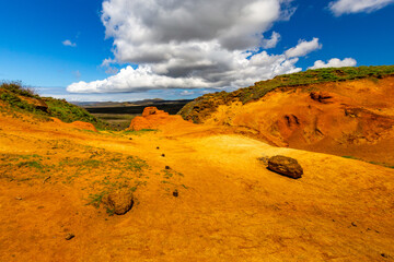 Moai at Ahu Tongariki, Easter island, Chile.