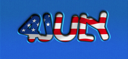 american flag on the wall 4 july