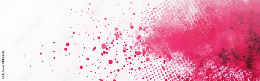 Fototapete radiant halftone design showcasing bright fuchsia tones against a white background creating a vibran