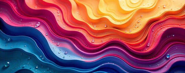 Thick layers of colorful swirls and strokes creating a vibrant abstract texture, background, oil painting, vibrant