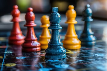 Indoor chess competition a strategic living room board game