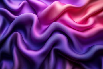 Obraz premium Purple fabric background and texture, Crumpled of violet satin for abstract and design, Abstract purple drapery cloth, Pattern and detail grooved of violet fabric for background and abstract
