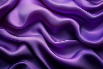 Obraz premium Purple fabric background and texture, Crumpled of violet satin for abstract and design, Abstract purple drapery cloth, Pattern and detail grooved of violet fabric for background and abstract