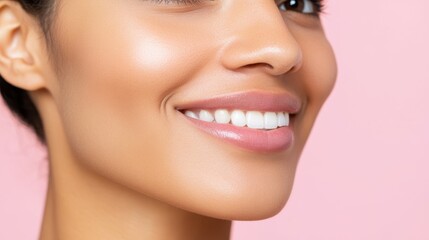 Obraz premium A woman with a white smile