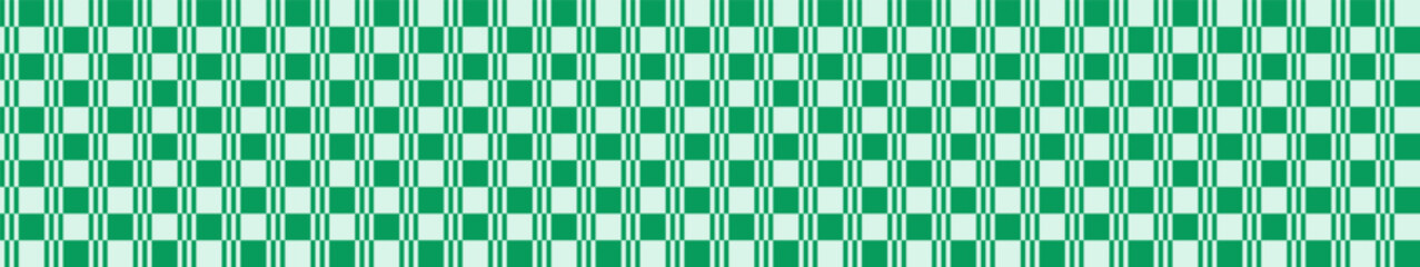 Green color retro checkered pattern. Abstract poster background. Minimalist cover template. Design for textile