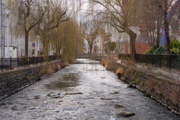 群馬県前橋市を流れる広瀬川